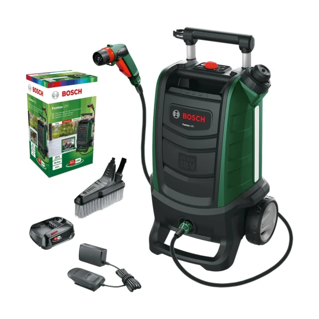 Vue principale de Bosch Fontus 18V, Nettoyeur extérieur sans fil avec batterie