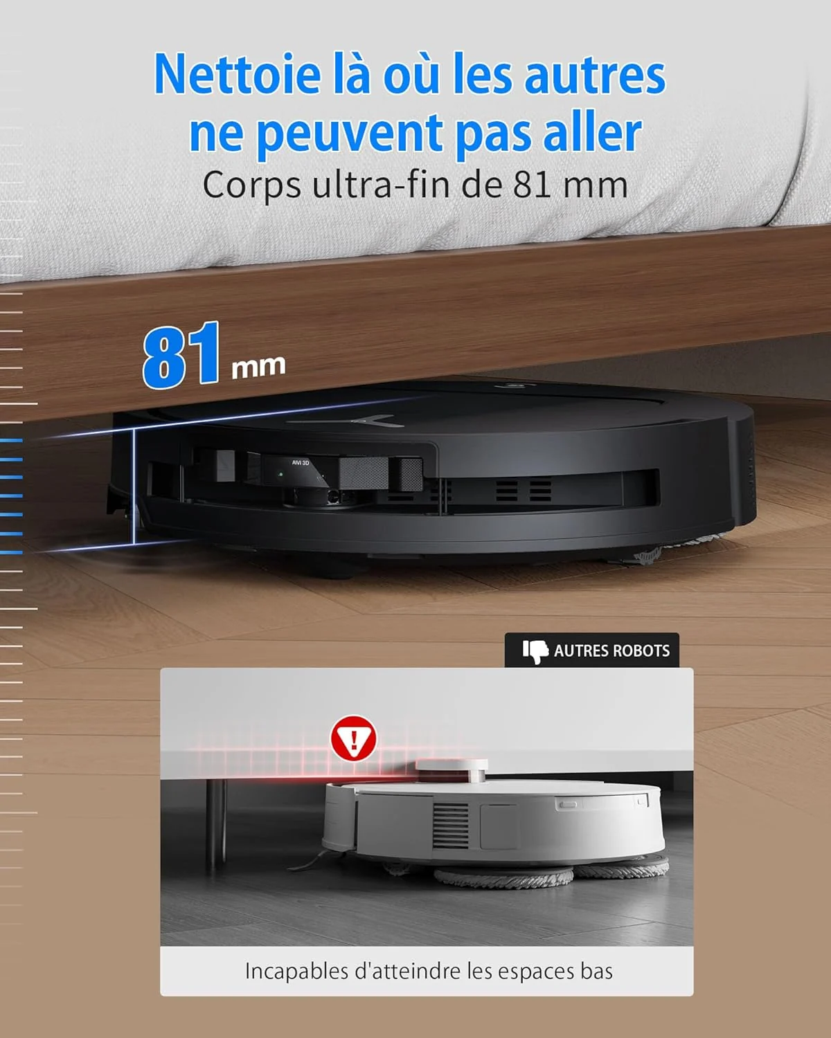 Vue principale de ECOVACS DEEBOT T50 OMNI Gen3, Robot aspirateur-laveur 25 000 Pa