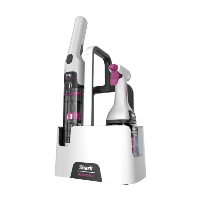 Shark StainForce HX100EUT – Détacheur textile sans fil, spray et caddy de rangement — vue principale