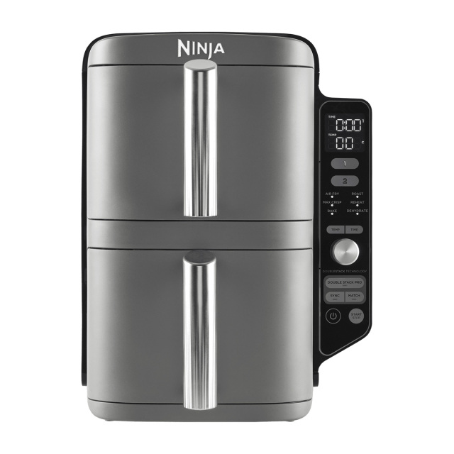 Ninja DoubleStack XL SL400EU gris – Air fryer vertical 9,5 L, 2 tiroirs, 6 programmes — vue principale